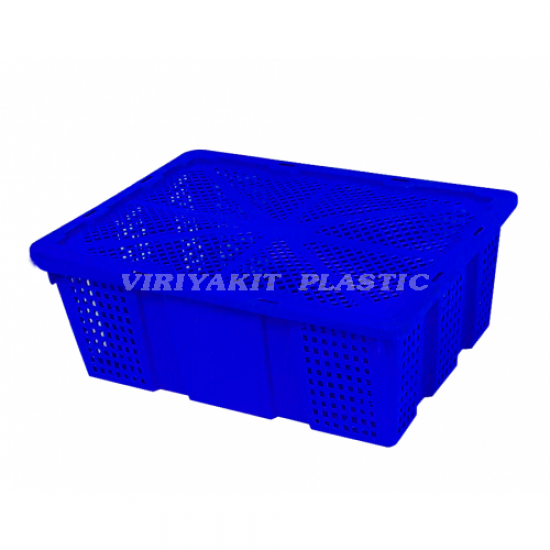 ตะกร้าผลไม้มีฝาปิด - บริษัท วิริยะกิจอุตสาหกรรมพลาสติก จำกัด - ตะกร้าผลไม้มีฝาปิด  ลังโปร่ง  ลังพลาสติก  ลังผลไม้  ตะกร้าผลไม้  ลังอุตสาหกรรม 